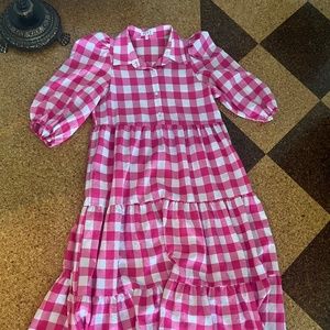 Pink Gingham Dress
